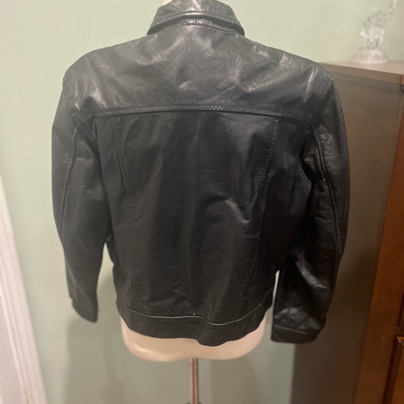 Wilson Black Leather Jacket - Picture 6 of 9